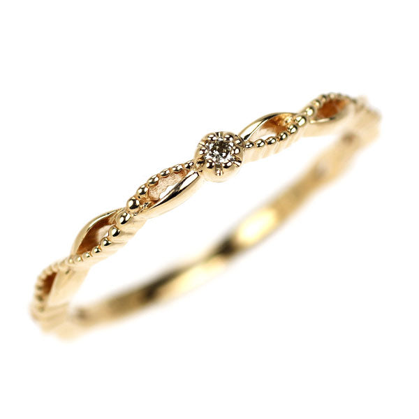 ノジェス K10PG ダイヤモンド リング 0.01ct