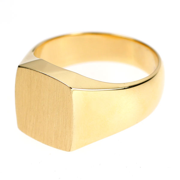 K18YG 印台 リング