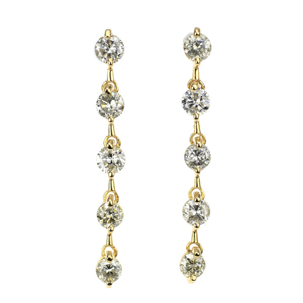 K18YG ダイヤモンド ピアス 1.00ct