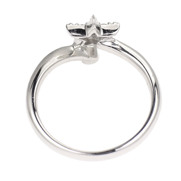 K18WG ダイヤモンド リング 0.10ct スター  ピンキー
