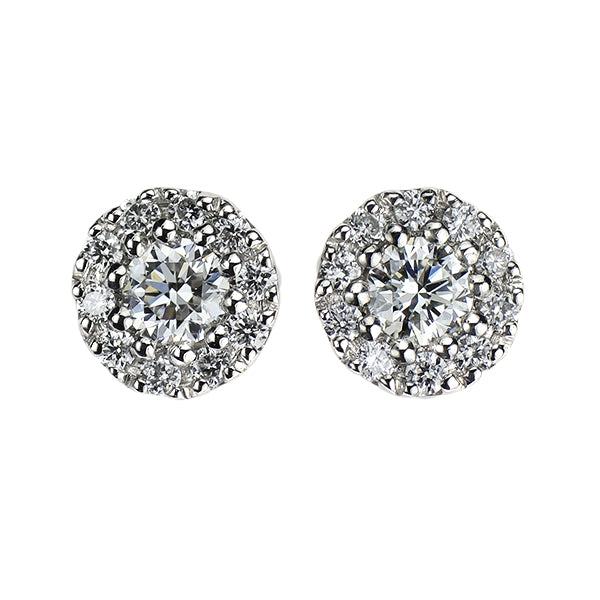 ポンテヴェキオ Pt999/ Pt900 ダイヤモンド ピアス 0.16ct