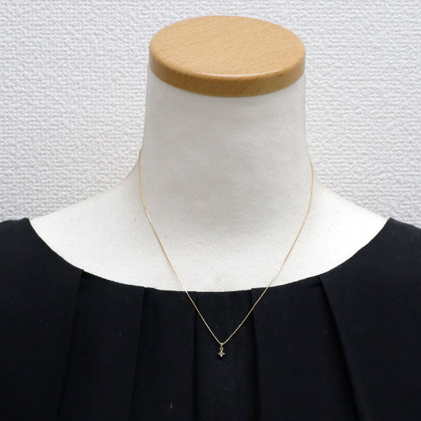 アガット K18YG ダイヤモンド ペンダントネックレス 0.05ct — セルビー