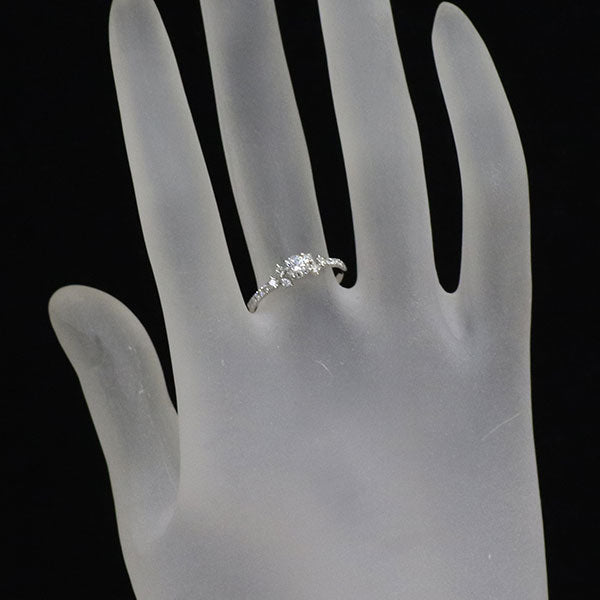 アーカー/PEME Pt900 ダイヤモンド リング 0.239ct E VVS2 3EXHC D0.15ct セレスチャルラブ