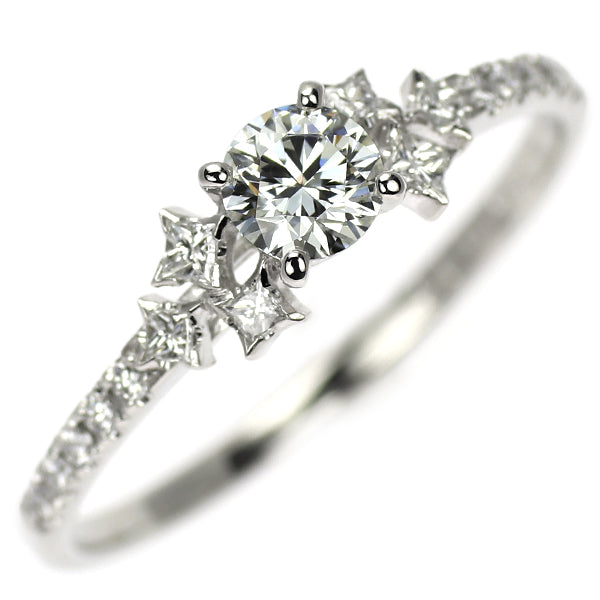 アーカー/PEME Pt900 ダイヤモンド リング 0.239ct E VVS2 3EXHC D0.15ct セレスチャルラブ