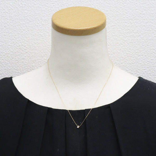 スタージュエリー　ダイヤモンド　ムーンセッティング　ゴールドネックレス　k18 MOON SETTING DIAMOND NECKLACE 0.04ct(2ZN1605)K18 ネックレス