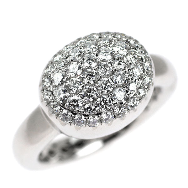 K18WG ダイヤモンド リング 1.00ct パヴェ