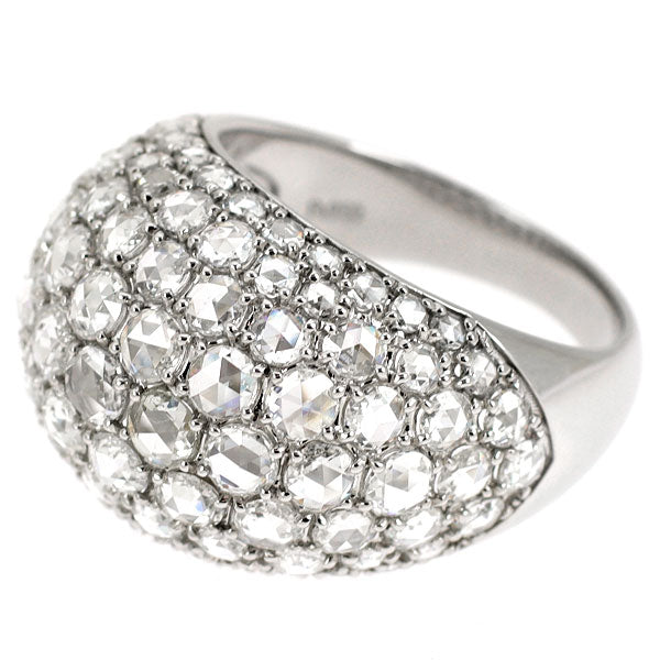 Pt950 ローズカット ダイヤモンド リング 3.68ct