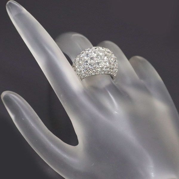 Pt950 ローズカット ダイヤモンド リング 3.68ct