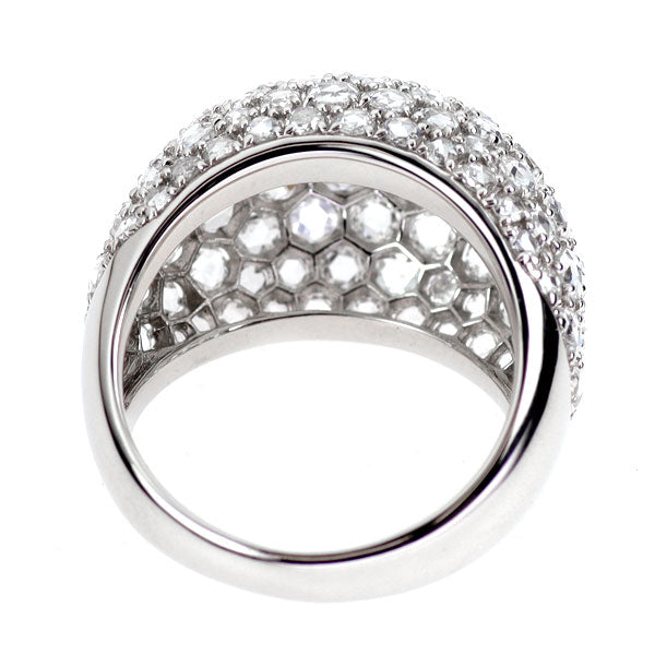 Pt950 ローズカット ダイヤモンド リング 3.68ct