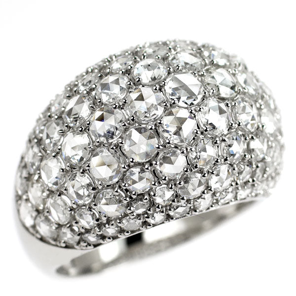 Pt950 ローズカット ダイヤモンド リング 3.68ct