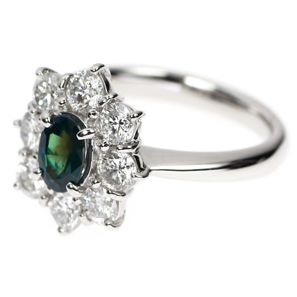 希少 Pt900 アレキサンドライト ダイヤモンド リング 0.66ct D1.21ct