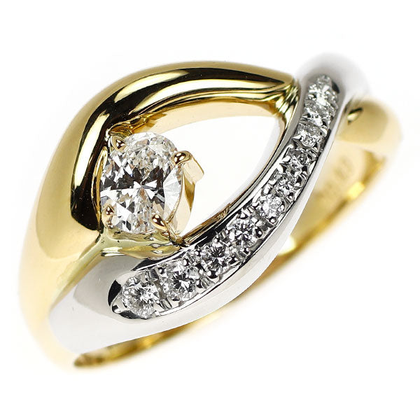 K18YG/Pt900 ダイヤモンド リング 0.49ct