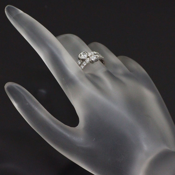 Pt900 ダイヤモンド リング 0.877ct ハート