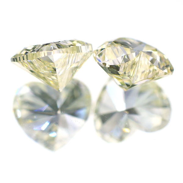 新品 ハートシェイプカットダイヤモンド ペアルース 0.707ct VLY VVS1 VVS2 【エスコレ】