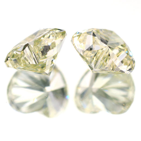新品 ハートシェイプカットダイヤモンド ペアルース 0.707ct VLY VVS1 VVS2 【エスコレ】