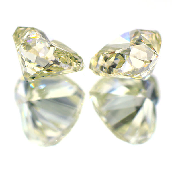 新品 ハートシェイプカットダイヤモンド ペアルース 0.707ct VLY VVS1 VVS2 【エスコレ】