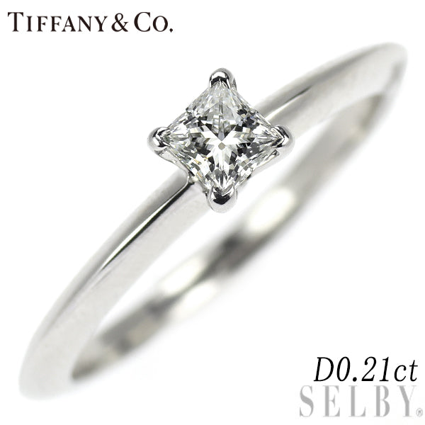ティファニー Pt950 ダイヤモンド リング 0.21ct