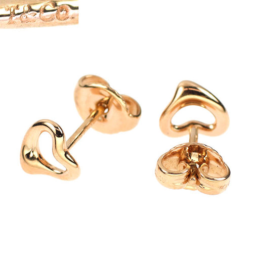 ティファニー K18PG ピアス オープンハート — セルビーオンラインストア