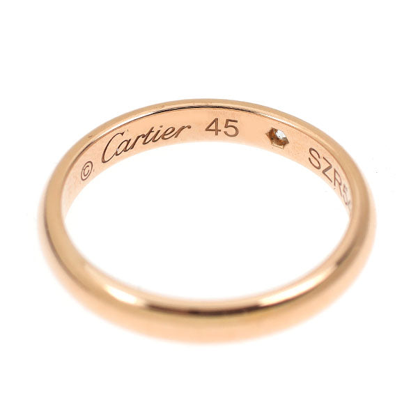カルティエ K18PG ダイヤモンド リング 1895 バンド 45号 ピンキー  