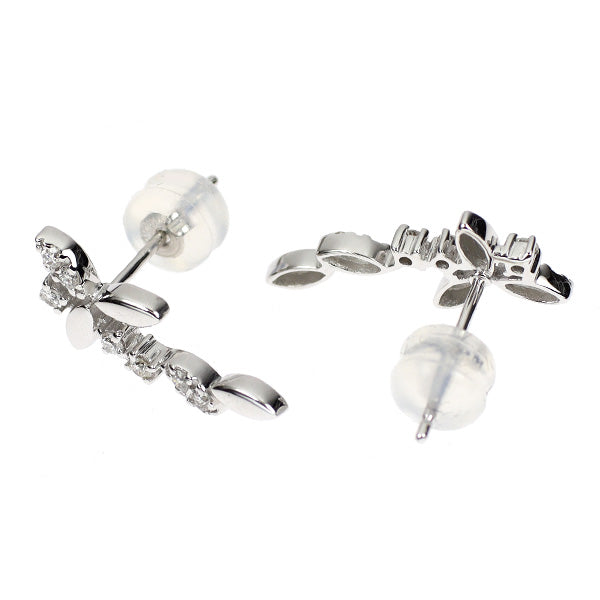 K18WG ダイヤモンド ピアス 0.16ct