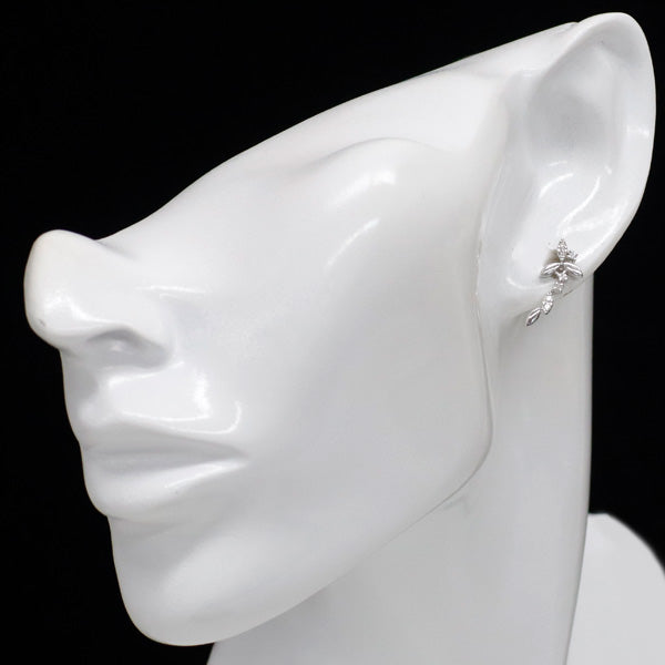 K18WG ダイヤモンド ピアス 0.16ct