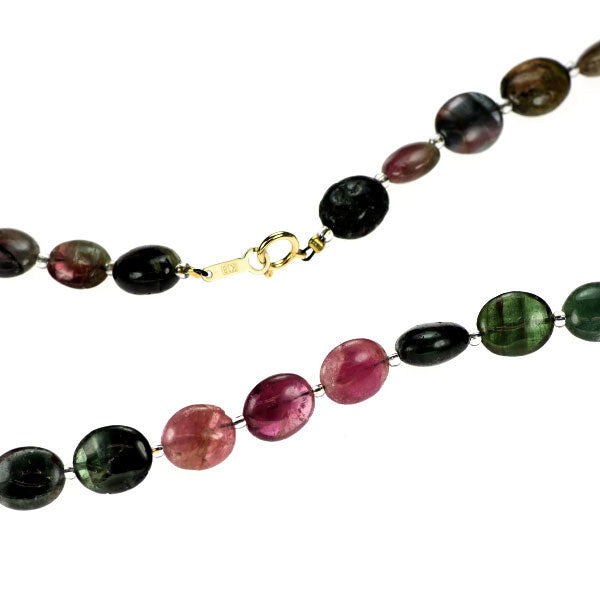 K18YG マルチカラー トルマリン 100.0ct ネックレス