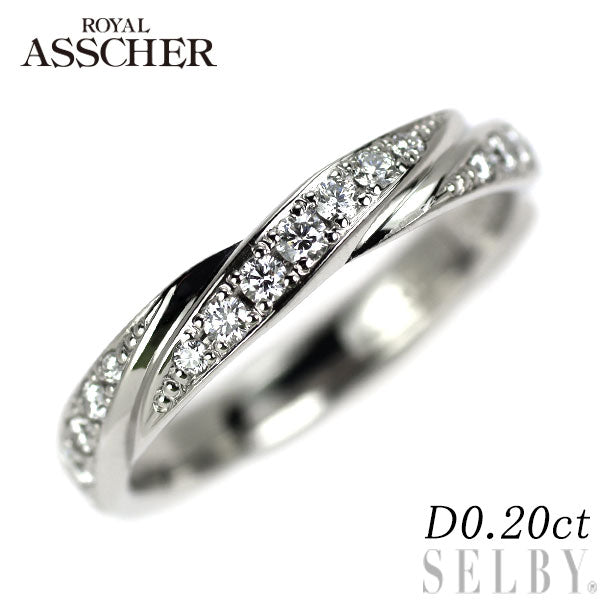 ロイヤルアッシャー Pt999 ダイヤモンド リング 0.20ct