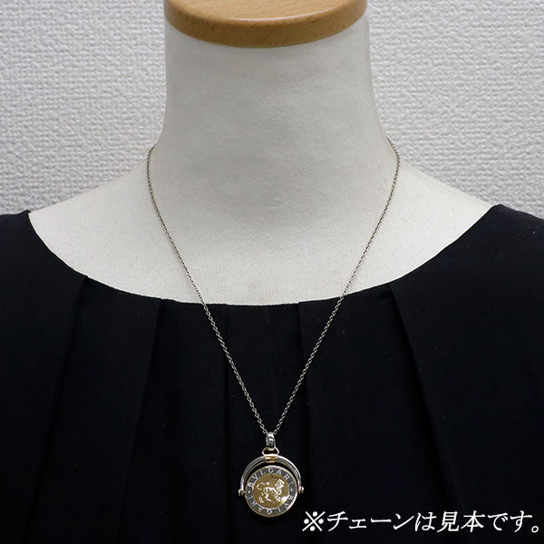 ブルガリ K18YG/SS ペンダントトップ ホロスコープ 獅子座