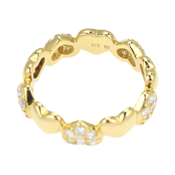ポンテヴェキオ K18YG ダイヤモンド リング 0.45ct ハート