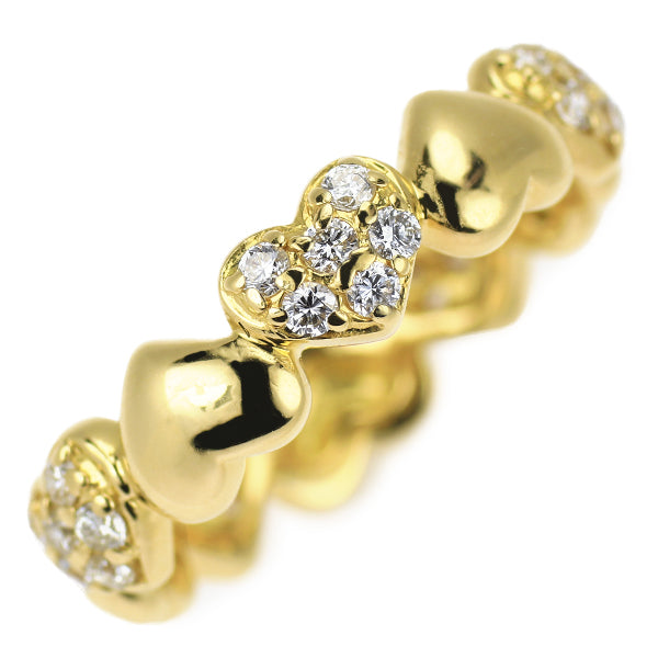 ポンテヴェキオ K18YG ダイヤモンド リング 0.45ct ハート