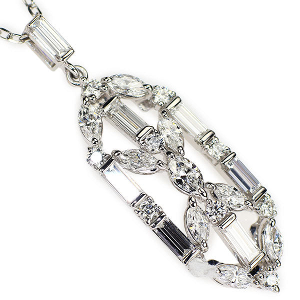 ミキモト K18WG ダイヤモンド ペンダントネックレス 1.62ct 《セルビー銀座店》【中古】