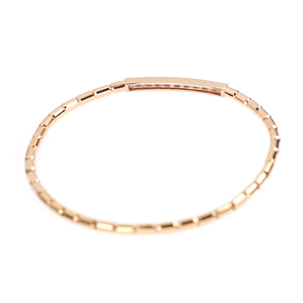 K18PG ピンクサファイア ダイヤモンド ブレスレット 0.18ct D0.15ct 伸縮式