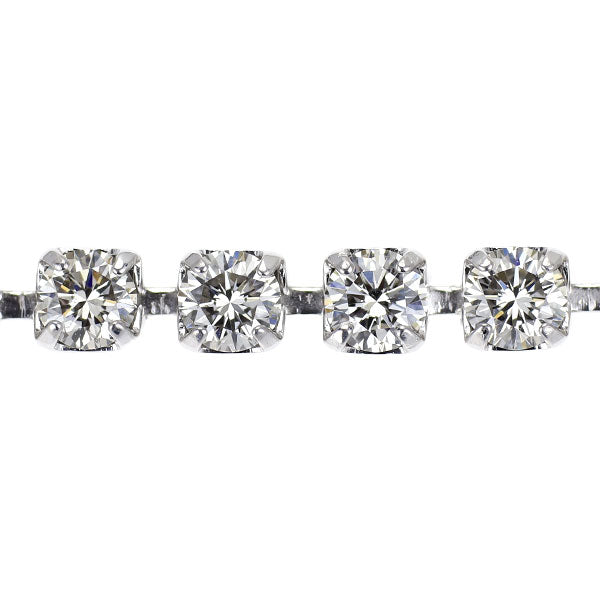K18WG ダイヤモンド ブレスレット 4.51ct テニス