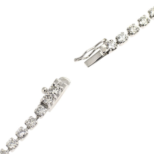 K18WG ダイヤモンド ブレスレット 4.51ct テニス