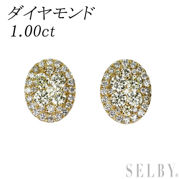 K18YG ダイヤモンド ピアス 1.00ct