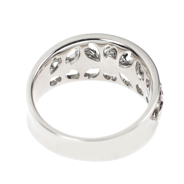 K18WG さくらカット ダイヤモンド リング 0.182ct D0.13ct
