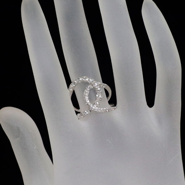 K18WG ダイヤモンド リング 1.00ct