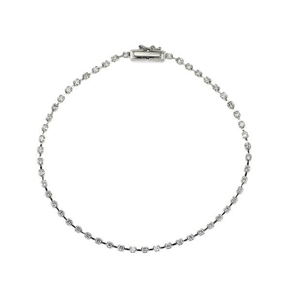 Pt850 ダイヤモンド ブレスレット 1.00ct テニス