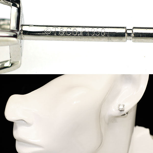 ティファニー Pt950 ルシダ ダイヤモンド ピアス 1.34ct F VVS1/VVS2