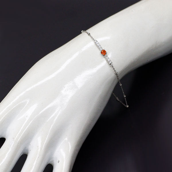 希少 Pt900/ Pt850 トリプライト ダイヤモンド ブレスレット 0.269ct D0.20ct