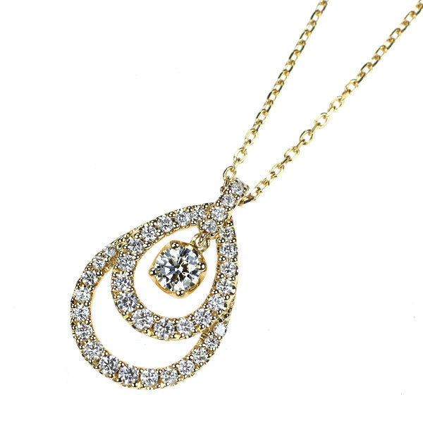 ヴァンドーム青山 K18YG ダイヤモンド ペンダントネックレス 0.156ct D0.27ct