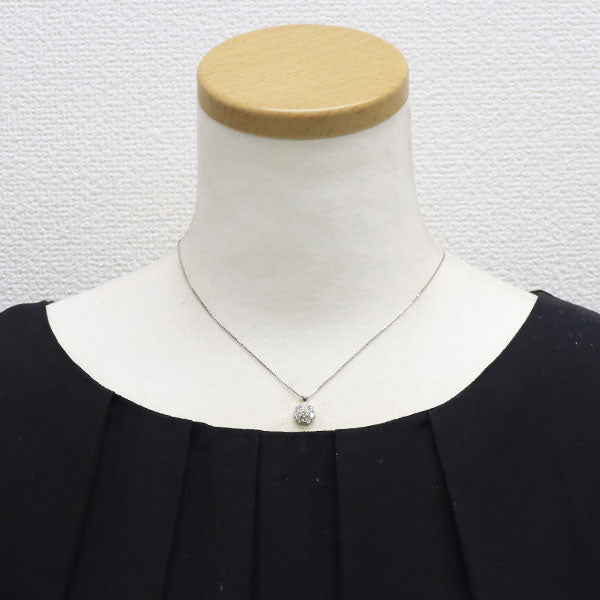 Pt900/ Pt850 ダイヤモンド ペンダントネックレス 0.63ct フラワー