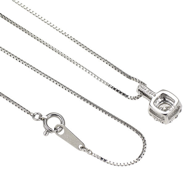 Pt900/ Pt850 ダイヤモンド ペンダントネックレス 0.284ct D0.19ct