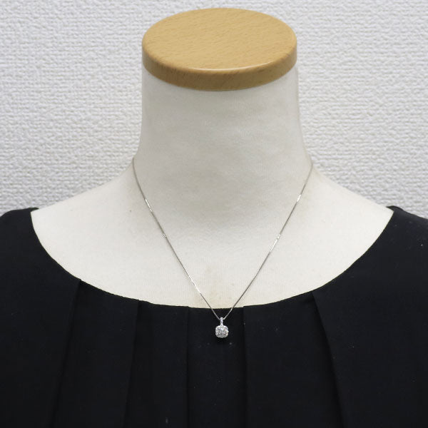 Pt900/ Pt850 ダイヤモンド ペンダントネックレス 0.284ct D0.19ct