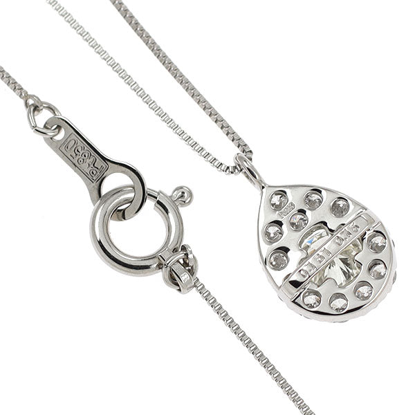 Pt ダイヤモンド ペンダントネックレス 0.161ct D0.15ct