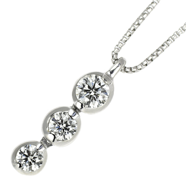 Pt900/ Pt850 H＆C ダイヤモンド ペンダントネックレス 0.50ct