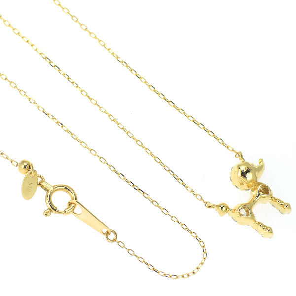 K18YG ダイヤモンド ペンダントネックレス 0.27ct プードル