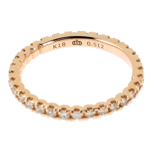 エクセルコ K18PG ダイヤモンド リング 0.512ct フルエタニティ