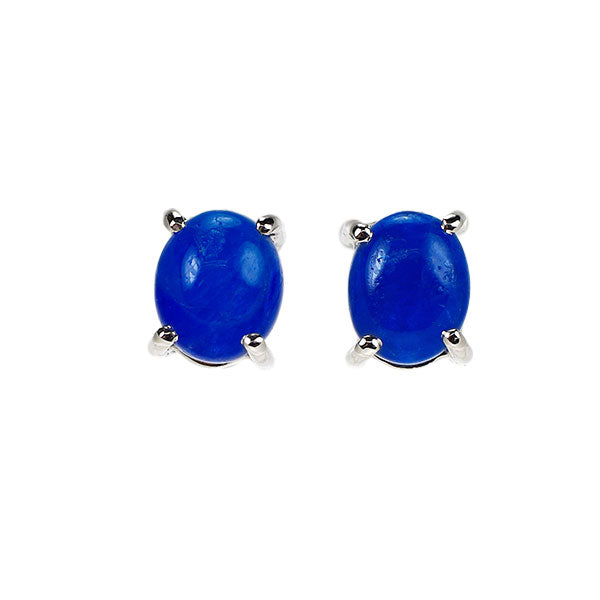 新品 Pt900 カボションカット アウイナイト ピアス 0.77ct 希少石 レアストーン【エスコレ】