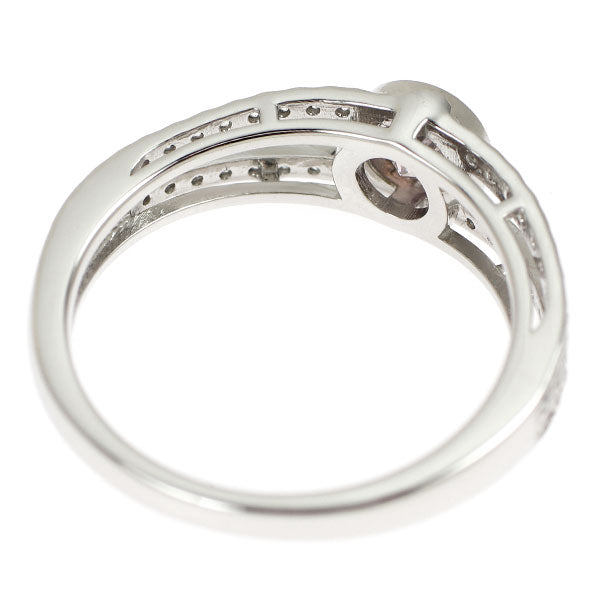 新品 希少 Pt950 天然ピンク ダイヤモンド リング 0.332ct FLPP I1 D0.22ct【エスコレ】